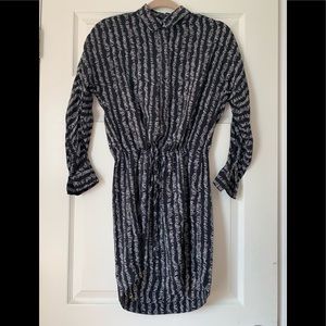 Club Monaco 100% Silk Shirt Dress